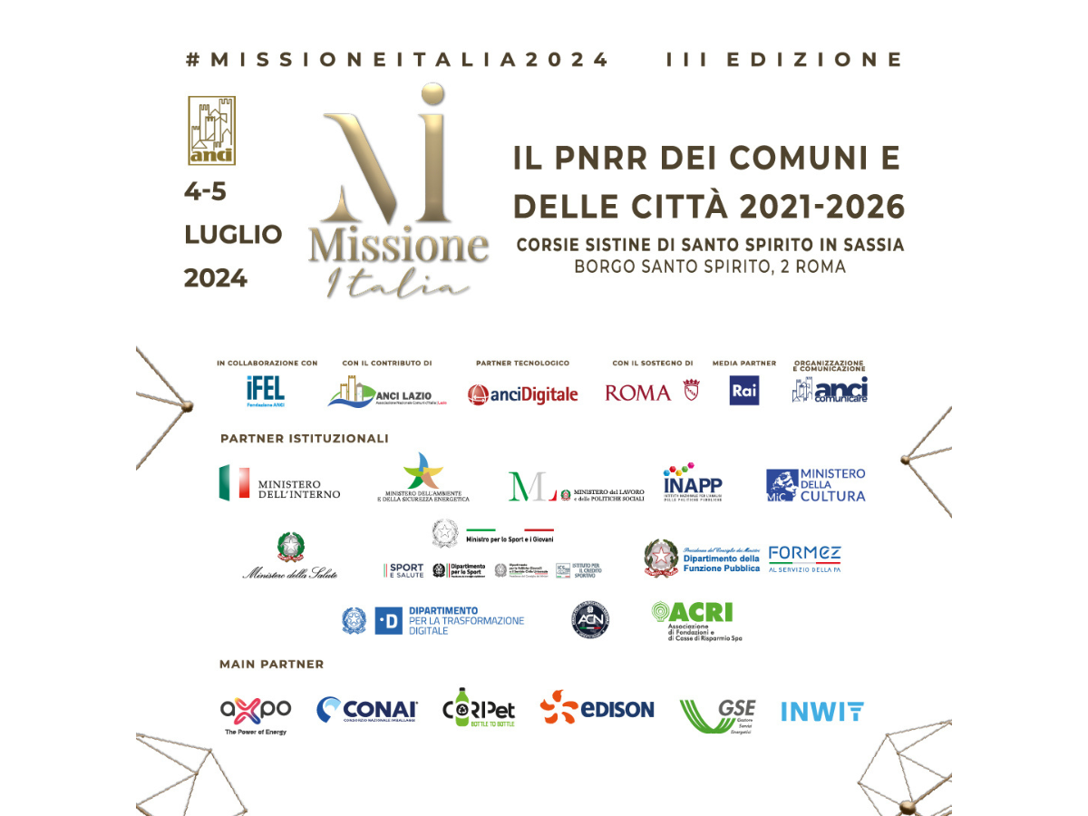 Missione Italia 2021 – 2026 | Il PNRR dei Comuni e delle Città